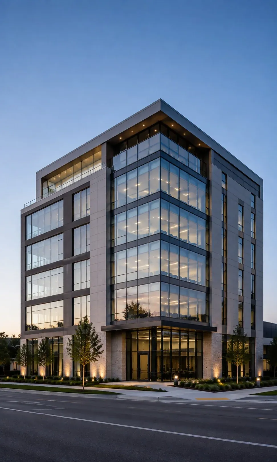 Commercial Office Building Arizona, Class-A Glass Facade